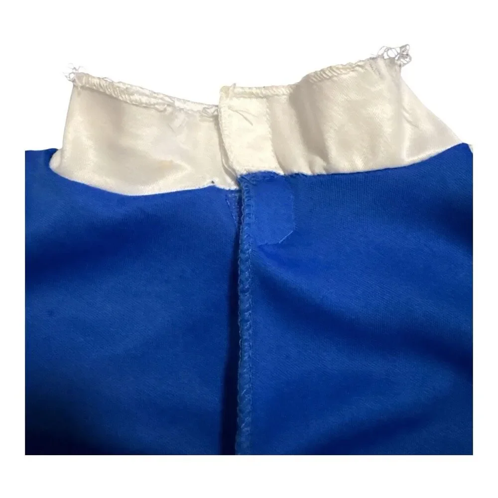 Mighty Morphin Blue Power Ranger Classic Muscle Costume Boys 7-8 (Minor Flaws)